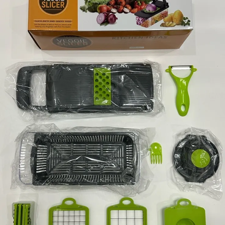 Nicer Dicer - vegetable cutting tool - 16 piece set square