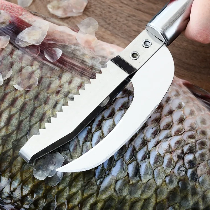 Fish maw kitchen knife - stainless