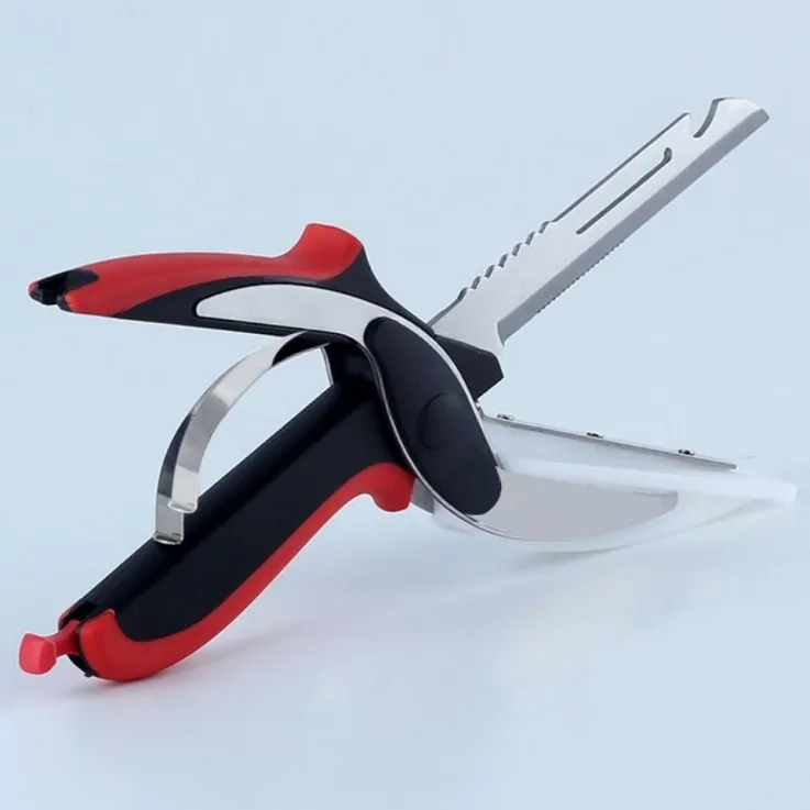 Stainless steel scissors 6-in-1 Red